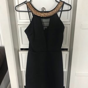 Black mini dress